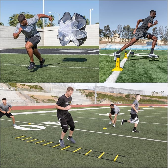 SKLZ Speed Gates, Quick Ladder, and Speed Chute Bundle, A Must Have for Athletes Looking to Improve Their Speed and Agility.