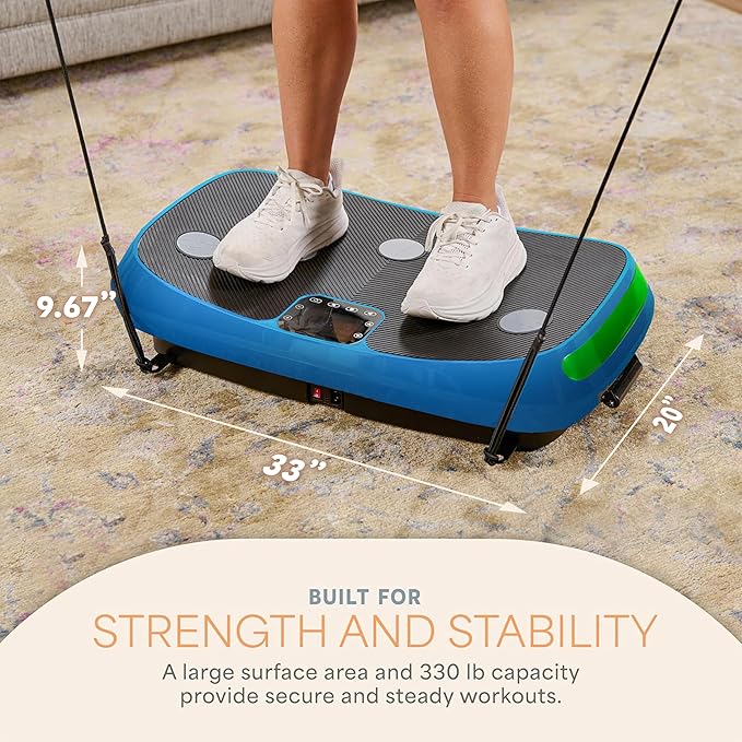 Lifepro Rumblex 4D Vibration Plate Exercise Machine with Triple Motor Oscillation, Linear, and Pulsation – Advanced 4D Vibration Technology for Whole Body Fitness, Weight Loss and Recovery at Home