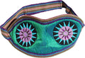 RaanPahMuang Thailand Hill Tribe Fair Trade Lahu Swirls Relaxation Eye Mask, Green