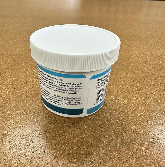 Arnica Therapy 4 Fl oz Massage Cream, Arnica Extract, Professional, Massage Therapy, Deep Tissue, Unscented, Hypoallergenic, Natural Ingredients, Skin Hydrating, Moisturizing, Muscle Relief