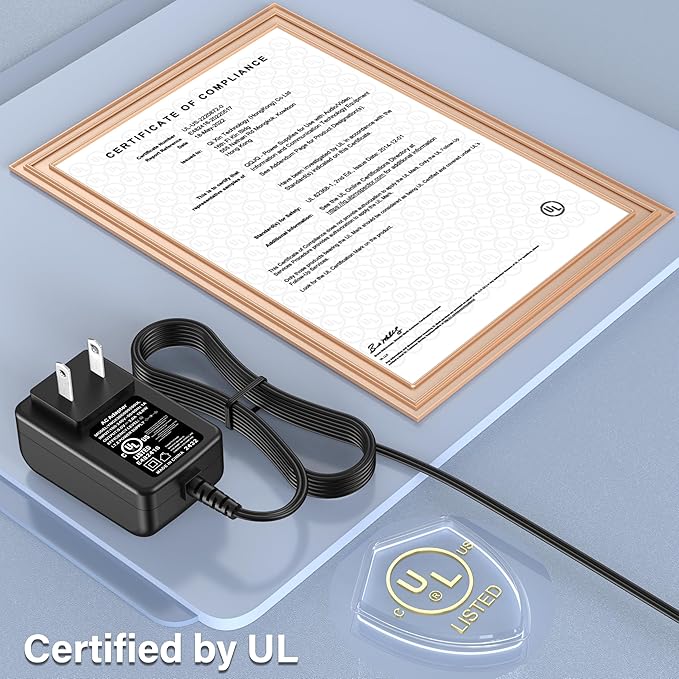 UL Listed 9V Power Cord for Bowflex Max Trainer M5 M3 M7 M8 HVT Exercise Elliptical Charger Replacement AC/DC Adapter for Octane Fitness xR6e xR4c xR3 Q35e Q37 Machine Power Supply