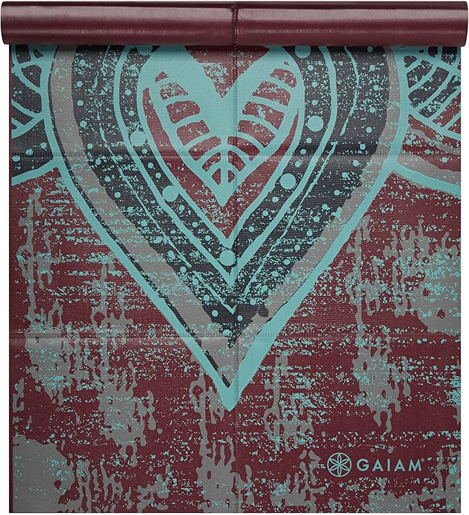 Gaiam Yoga Mat - Folding Travel Fitness & Exercise Mat - Foldable Yoga Mat for All Types of Yoga, Pilates & Floor Workouts (68"L x 24"W x 2mm Thick)