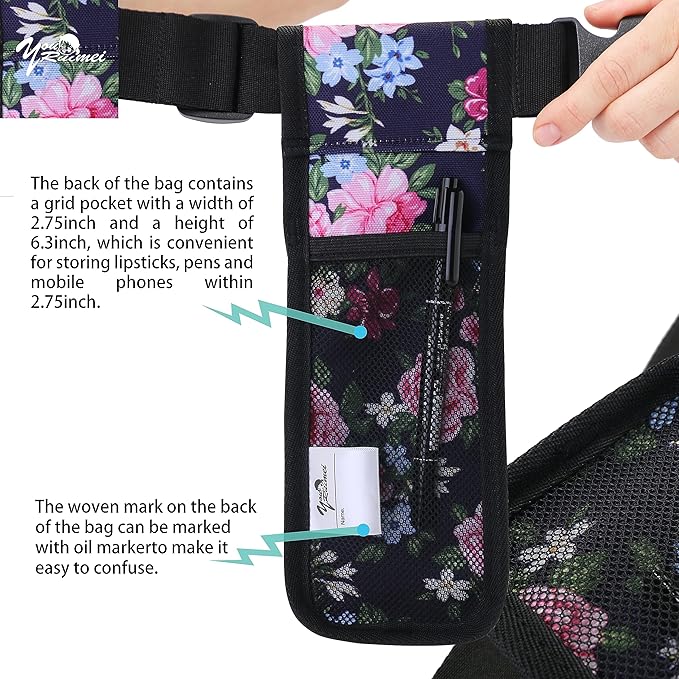 Massage Bottle Bag Massage Oil Bag Massage Therapist Holster Massage Lotion Holster Massage Oil Holster (YR-1KD-MuDan）