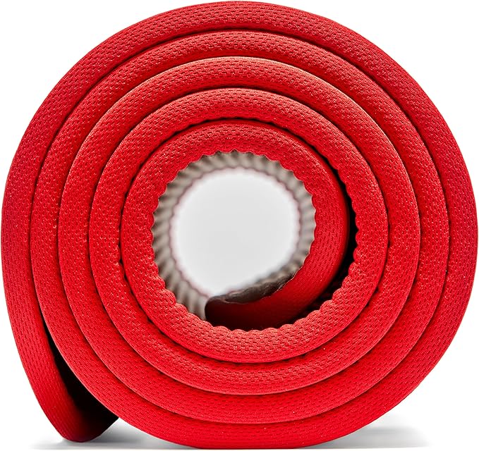 adidas 10mm Extra Thick Training Mat with Carrying Strap and Non-Slip Textured Base - Cushioned Workout Mat for Home Gym, Floor Workouts, and Intense Exercises - Portable and Durable