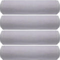 Breling 4 Pack 72" x 24" Hot Yoga Towel Non Slip Microfiber Mat Towel Sweat Absorbent Soft Pilates Mat Essentials for Hot Yoga Pilates Exercise(Light Grey)