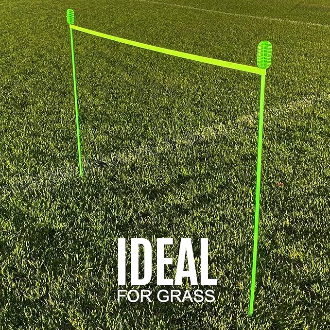 QUICKPLAY PRO Speed + Agility Set, Multi-Sport Training Agility Poles | Cones | Speed Hurdles | Soccer Tennis | Crowd Barrier