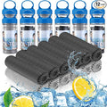 12 Pack 32 x 12 in Cooling Towels Bulk for Neck and Face Microfiber Ice Towel Sweat Towels Breathable Soft Chilly Towel Portable Cool Neck Rags for Yoga Sport Gym Workout Fitness