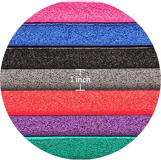 Fitvids 1/2-Inch Extra Thick High Density Anti-Tear Exercise Yoga Mat with Carrying Strap