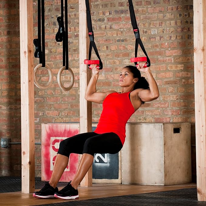 Lifeline Jungle Gym XT Body Weight Suspension Trainer System + Resistance Training Metal Mounts + Jungle Gym Extension Strap Bundle