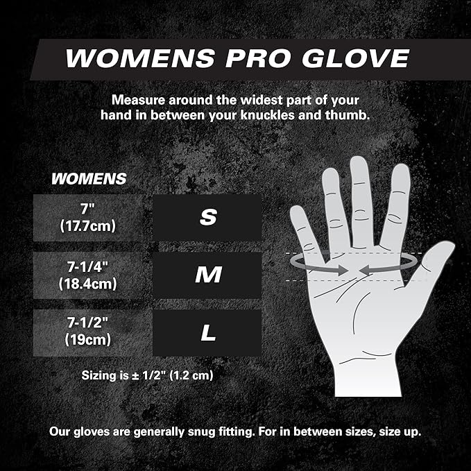 Harbinger Women's Pro Gloves with Vented Cushioned Leather Palm for Weightlifting, Training, Fitness, and Gym Workouts