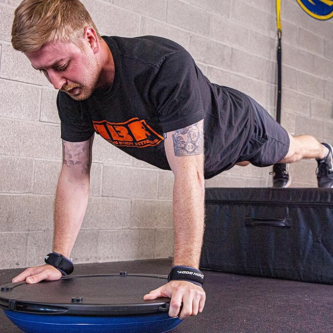 B.T.S. (Balance, Tone, Strength) Dome – Half Exercise Ball, Core Trainer Balance Board, Wobble Board Balance Trainer, Pump Included