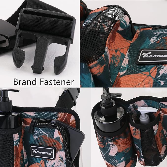 Tuhaoge Massage Bottle Bag Massage Oil Holster Lotion Holster Massage Therapist Massage Oil Holster Massage Lotion (TH3kd- YellowShuYe)