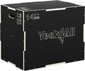 Yes4All 3 in 1 Non-Slip Wooden Plyo Box, Step Up Box for Workout, Plyometric Jump Box for Skipping, Jumping, Lunges, Squats, Dips