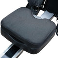 UTRYUP Rowing Machine Seat Cushion, Custom Memory Foam for Perfectly Fit, Washable Cover with Anti-Slip Fastening Strap, Compatible UTRYUP & Concept 2 and Other Row Machines - Rower Accessories Black
