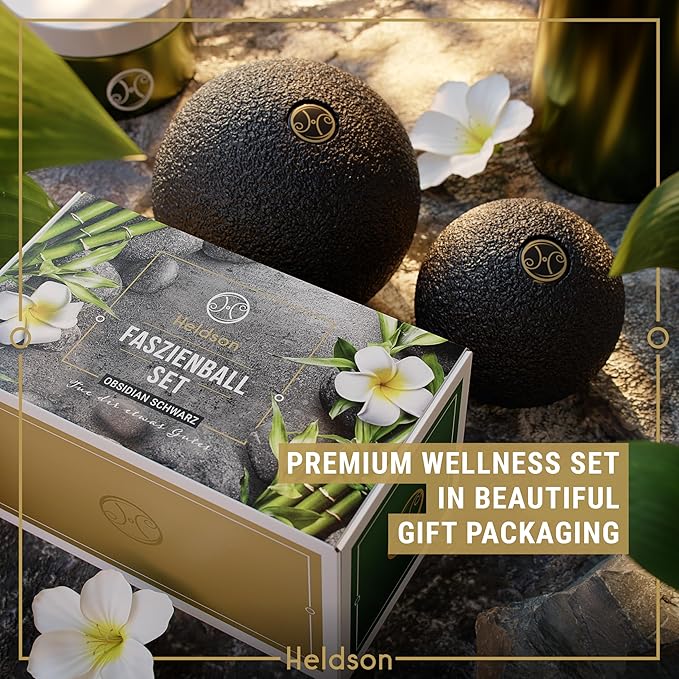 HELDSON® EPP Fascia Massage Balls Set [6cm & 8cm] – Trigger Point Massage Ball for Back, Feet & Neck – Deep Tissue Muscle Release & Myofascial Therapy – Lightweight & Firm