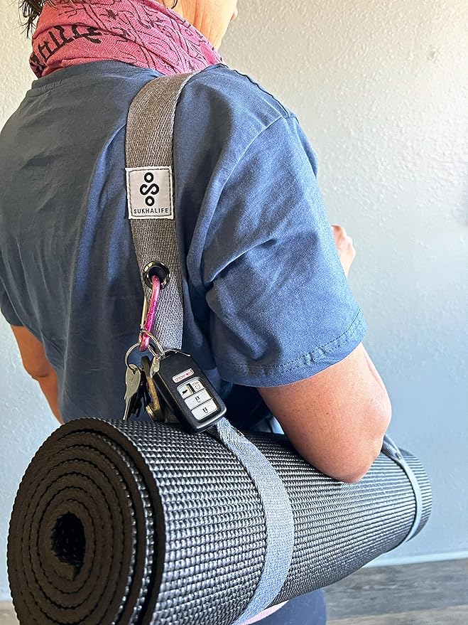 SukhaMat - Yoga Mat Carry Strap, Extra-Durable & Comfortable | Multi-Purpose Strap for Your Yoga Mat
