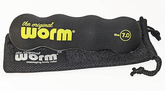The Original Worm-Combines Massage Balls & Foam Roller for Neck, feet, Back, Shins, Calves, HIPS, Glutes. Portable. Great Travel Roller for Plane and car. Easy to use.