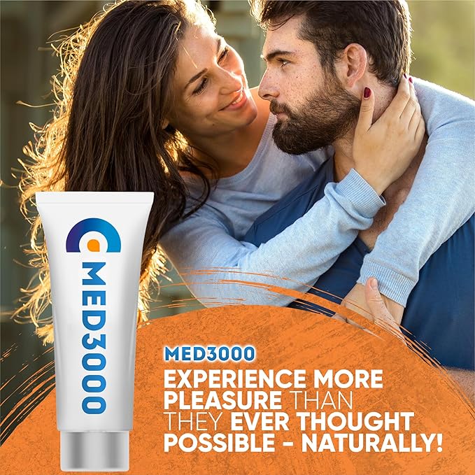 Gel Med3000 for Men - Powerful ED Cream and Blood Flow Enhancer - Erectile Dysfunction Supplements Cream