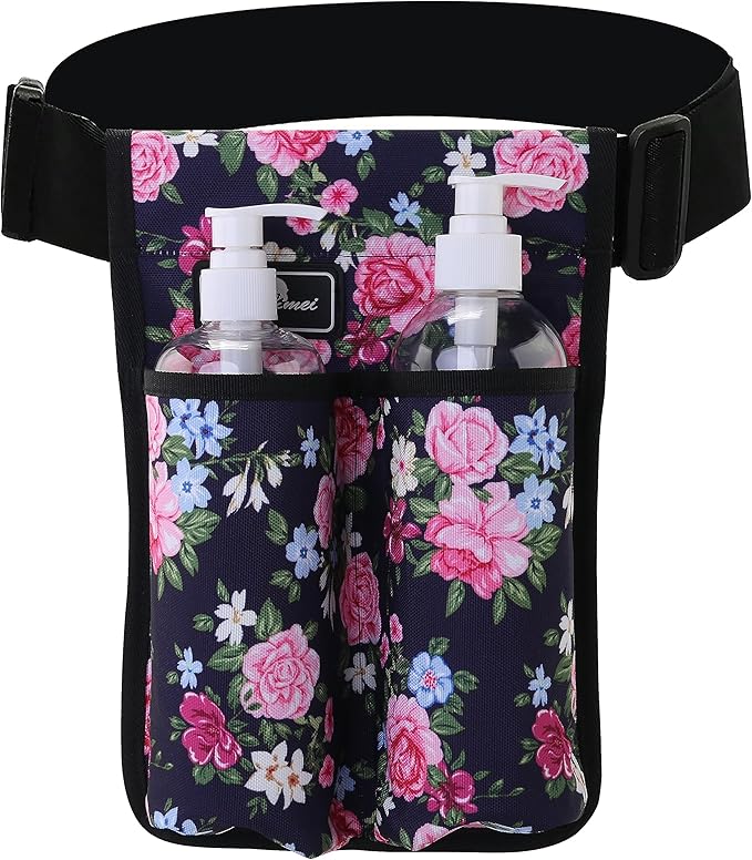 Massage Bottle Bag Massage Oil Bag Massage Therapist Holster Massage Lotion Holster Massage Oil Holster (YR-2KD-MuDan