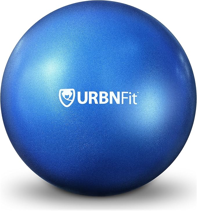 URBNFit Mini Exercise Ball 9” – Small Pilates & Yoga Stability Ball for Core Strength, Balance, Pregnancy & Physical Therapy – Anti-Burst Swiss Ball w/Quick Pump – Home, Office, Gym