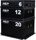 REP Fitness Stackable Soft Foam Plyo Box Set, Adjustable Plyometric Jump Box for Home Gym Workouts, Plyometric Jumping Platform for Exercise, Step Training, HIIT & CrossFit