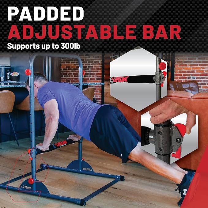 Lifeline Fitness Exer Tower - All in One Workout Station for Total Body Bodyweight Exercises - Variable Workout Equipment for Home Gym - Power Tower Full body Exercise Equipment