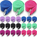 Leyndo Yoga Strap Stretching Pilates Exercise Adjustable Straps 6 ft Non Elastic Yoga Belt with Adjustable D Ring Buckle for Pilates Gym Workouts Fitness