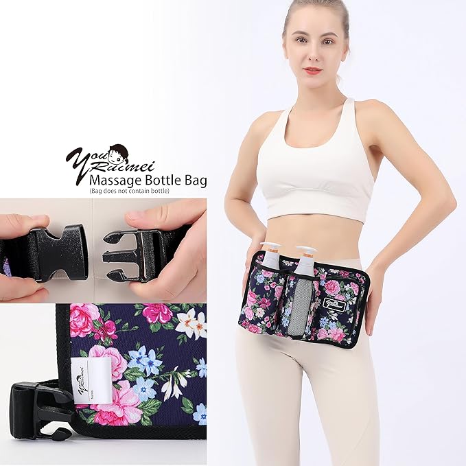 Massage Bottle Bag Massage Oil Bag Massage Therapist Holster Massage Lotion Holster Massage Oil Holster (YR-3KD-MuDan
