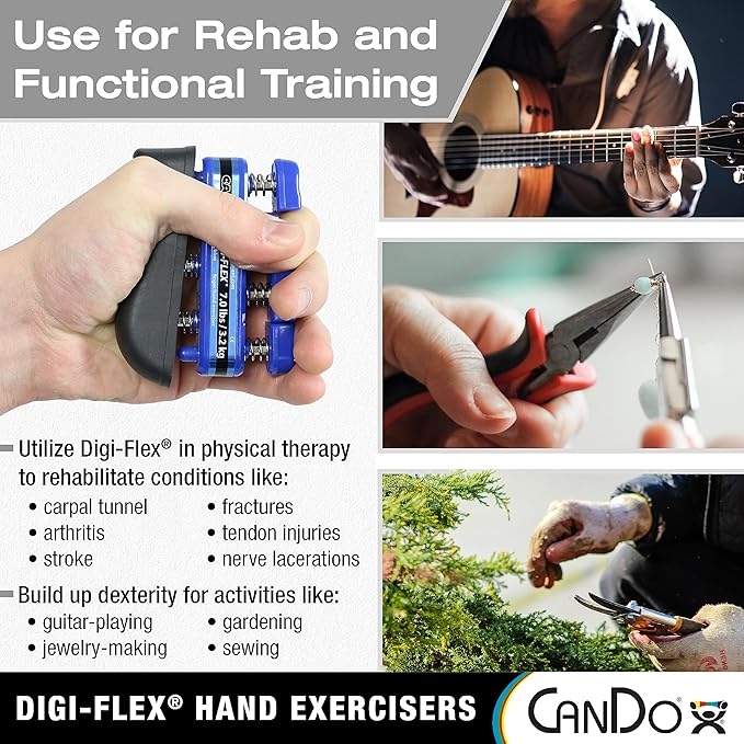 Digi-Flex Hand Exerciser,XX-Heavy Tension - Silver