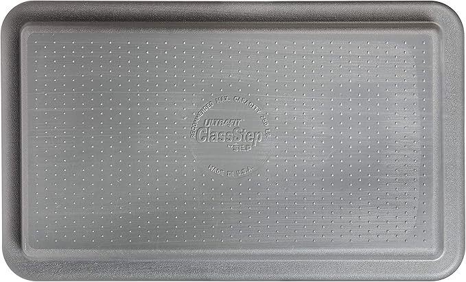 The Step (Made in USA) 4 Inch Stackable Aerobic Exercise Platform (Grey) with Non-Slip Surface and Nonskid Feet to Prevent Sliding