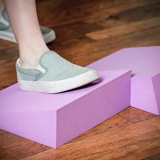 12" Foam Incline Stretch Wedge - Set of 2 - by Trademark Innovations (Purple)