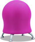 Safco Zenergy Ball Chair, Active Seating, Anti-Burst, Inflatable Chair for Home Office and Classroom, Pink Mesh