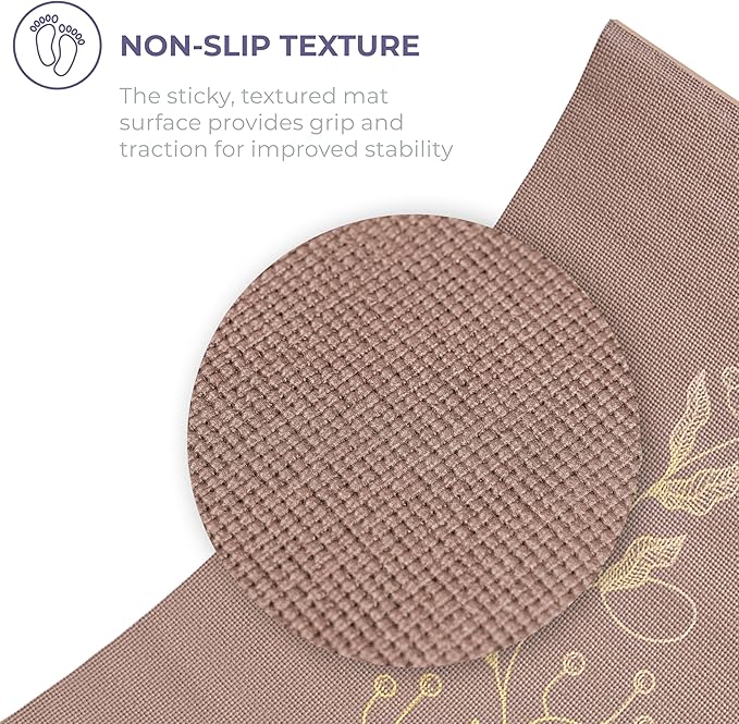 Ascend Yoga Mat - Premium 6mm Thick, 72" x 24", Solid or Reversible Print, Non Slip, Tear Resistant, Workout Mats for Pilates, Home, Studio, Fitness, Gym, Training, Floor Stretching