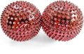 2X Spiky DBT Skill Balls | 2inch | Magnetic Stress Relief Balls | Spiky Massage Balls for Relaxation, Tension Release, Focus & Mobility (Rose Gold)