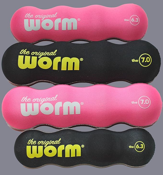 The Original Worm-Combines Massage Balls & Foam Roller for Neck, feet, Back, Shins, Calves, HIPS, Glutes. Portable. Great Travel Roller for Plane and car. Easy to use.