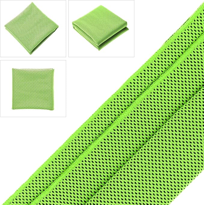 Biange Cooling Towels (40"x 12", Pack of 30) for Neck and Face, Cold Towel for Hot Weather, Sports, Workout, Fitness, Gym, Yoga, Golf, Pilates, Travel, Camping & More