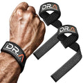 Dr. Arthritis Gym Wrist Wraps & Wrist Straps for Weightlifting Bundle (2 Pairs), Heavy-Duty Workout Straps Support for Everyday Training & Injury Recovery, Lifting Accessories for Men & Women (Black) (Black (Gym Strap Pair))