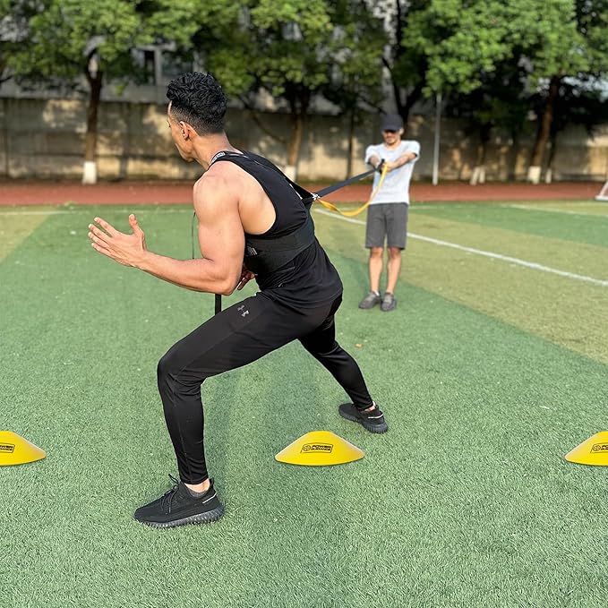 POWER GUIDANCE Speed Training Equipment/Overload Running Resistance & Release, Agility and Speed Equipment for Sprint Running and Football, Basketball, Soccer，Softball