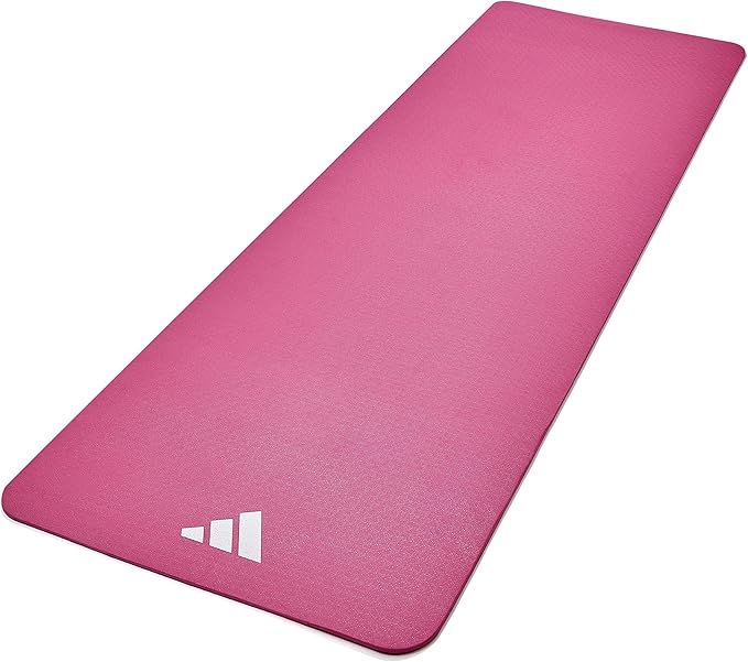 adidas Yoga Mat - Eco Friendly - Non Slip, Durable Textured Surface, 8mm