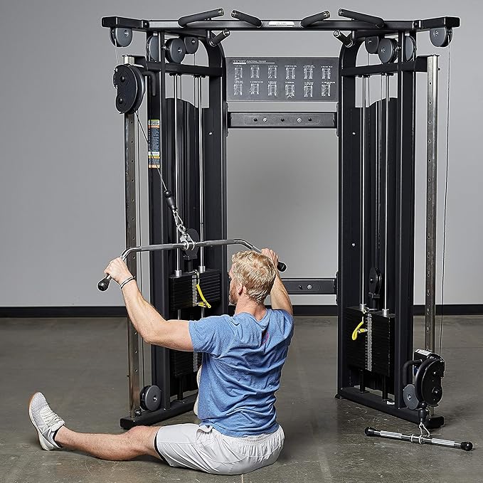REP Fitness LAT Pulldown and Low Row Cable Machine Attachments and Functional Trainer Attachments – Curl Bar, D-Handle, Ankle Cuff, Tricep Rope, Sports Handle, Straight Bar, Row, Chinning Triangle