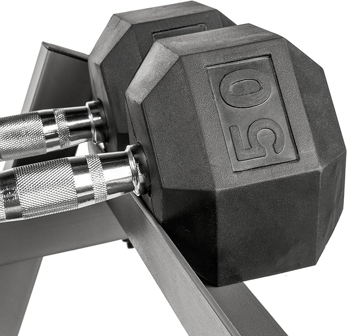 XMark Weights Dumbbells Set, 5 lb to 50 lb Dumbbell Pairs with Weight Storage Rack, Option of Dumbbell Rack Stand Only