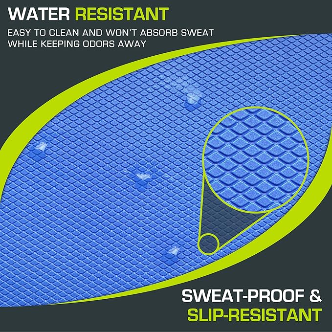 ProsourceFit Exercise Balance Pad, Non-Slip Cushioned Foam Mat & Knee Pad for Fitness and Stability Training, Yoga, Physical Therapy