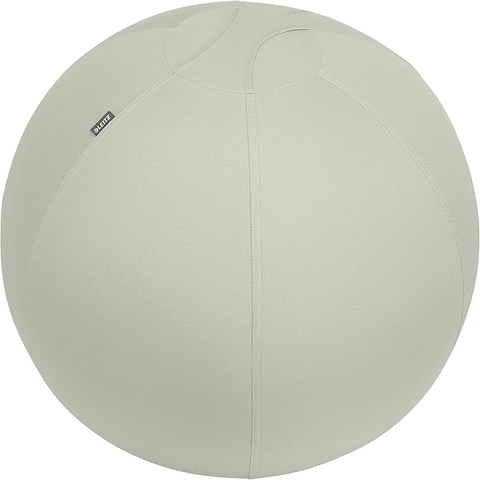 Leitz Sitzball für aktives Sitzen, Gymnastikball, Ergonomische Alternative, INKL. Stoffbezug, Handluftpumpe