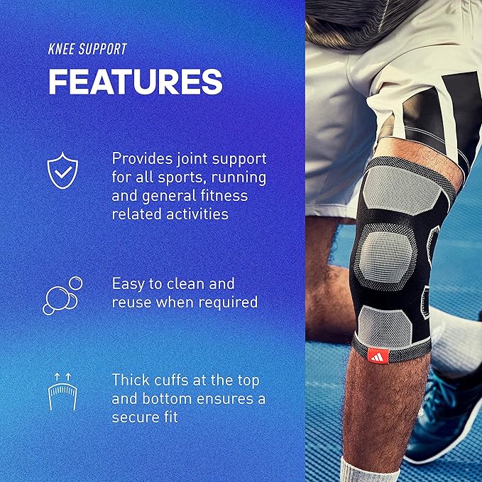 Adidas Knitted Support Sleeve, Ergonomic Compression Sleeve