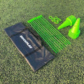 QUICKPLAY PRO Speed + Agility Set, Multi-Sport Training Agility Poles | Cones | Speed Hurdles | Soccer Tennis | Crowd Barrier