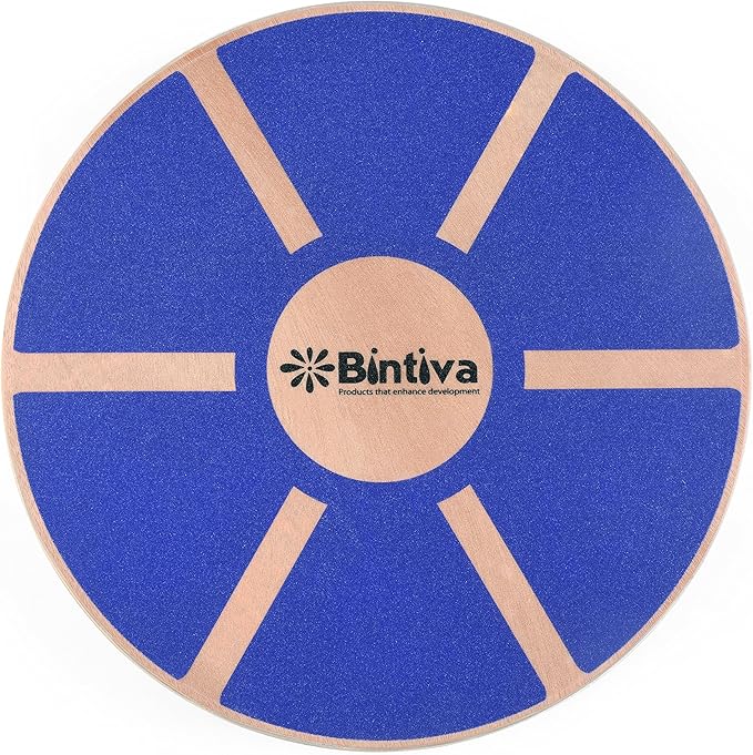 bintiva Wood Balance Board for Fitness Rehab Balance and Stability Training