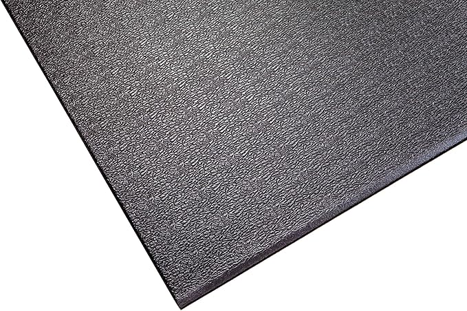Supermats Heavy Duty Equipment Mat 20GS Made in U.S.A. for Indoor Cycles Exercise Upright Bikes and Steppers (2 Feet x 3 Feet 10 In) (24-Inch x 46-Inch) (60.96 cm x 116.84 cm) , Black