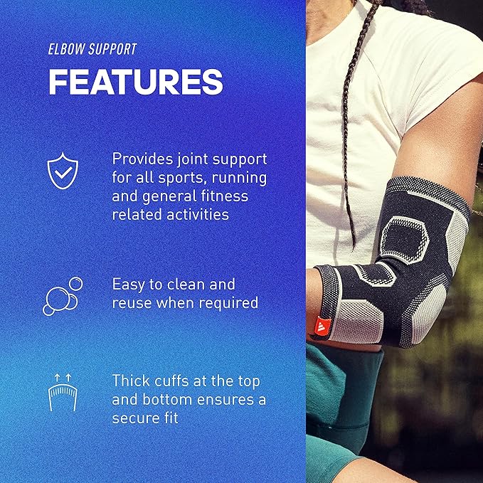 Adidas Knitted Support Sleeve, Ergonomic Compression Sleeve