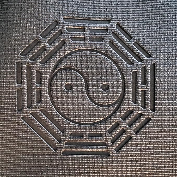 72" 6' Large Circle Round Yoga Mat Meditation Pilates TAI-CHI YIN-YANG