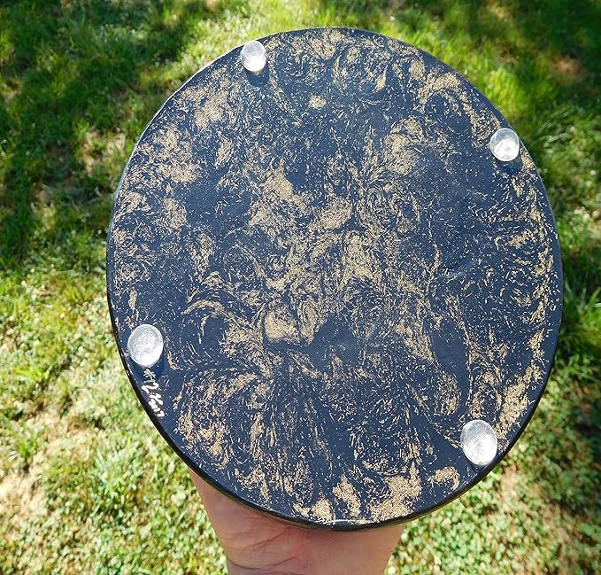Iron Oxide Large Charging Plate Orgone Generator Energy Accumulator Great for Charging Food, Cleansing Water, Rebalancing and Revitalizing! Made 528Hz Frequency with OM Chants Many Beautiful Ingredients!